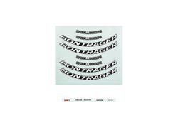 Decal bontrager aeolus comp disc anthracite / white front / rear
