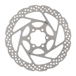 Disc rotor DF3 6 bolts - 180 mm, silver