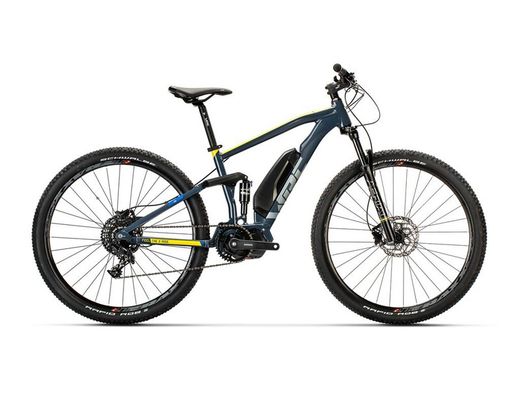 E-bike Conor WRC E8 FS 29 E7000 Gris y amarillo md