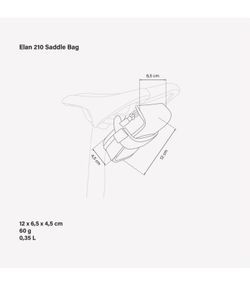 Sacoche de selle elan 210 small noir