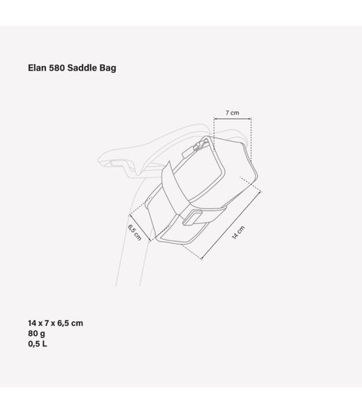 Sacoche de selle elan 580 small