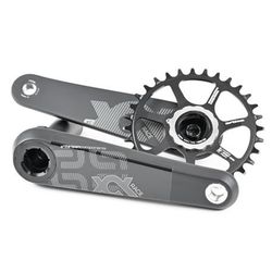 Et-bielas xcx race carbono gravel 175 mm. 68mm. Negra.