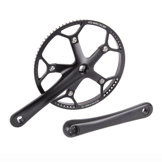 Funbike bielas monoplato 80d para correa