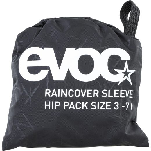 RAINCOVER SLEEVE HIP PACK black