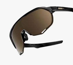 Ulleres 100% S2 Matte black Soft gold mirror lens