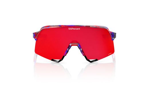 Gafas 100% S3 LE FDJ TRANSLUCENT RED/BLUE LENTES HiPER FIRE RED MIRROR