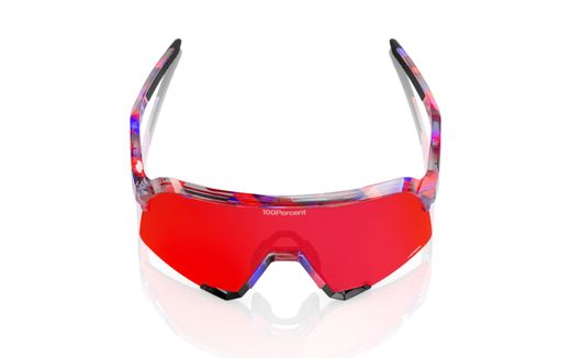 Gafas 100% S3 LE FDJ TRANSLUCENT RED/BLUE LENTES HiPER FIRE RED MIRROR