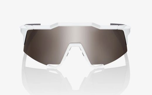 Gafas 100% Speedcraft Matte White Hiper silver lens