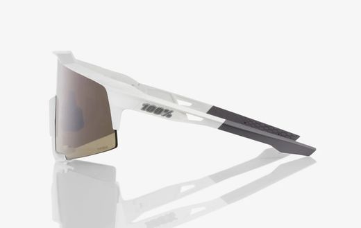 Gafas 100% Speedcraft Matte White Hiper silver lens