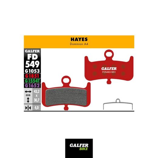 GALFER BIKE ADVANCED BRAKE PAD HAYES DOMINION A4