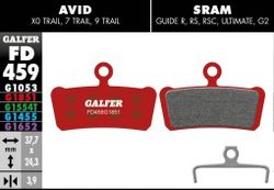 Plaquettes de frein SRAM LEVEL 4 P - ADVANCED, Semi-métallique, 1 paire