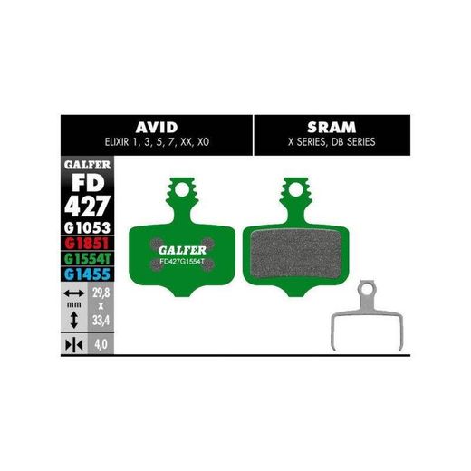 Pad de freio galfer bike pro avid elixir - sram xx