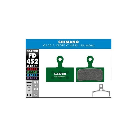 Pastillas de freno SHIMANO XT M785 - PRO, Semimetálico, 1 juego