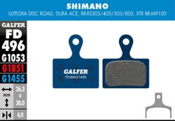 Pastiglie freno SHIMANO ULTEGRA - ROAD, Semi-metallica, 1 set