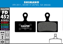 Galfer bike road brake pad shimano xtr - slx