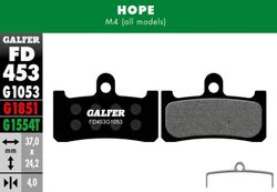 GALFER BIKE STANDARD FREIO PAD HOPE M4