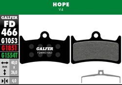 GALFER BIKE STANDARD FREIO PAD HOPE V4