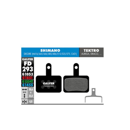 Pastiglie freno SHIMANO DEORE - STANDARD, Semi-metallica, 1 set