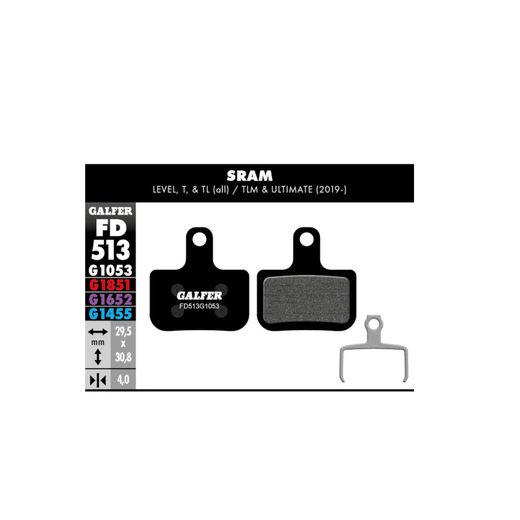 Pastillas de freno SRAM RED AXS - STANDARD, Semimetálico, 1 juego
