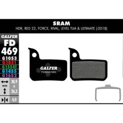 Galfer bike standard freio pad sram vermelho 22 - nível