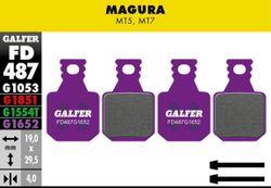 Brake pads MAGURA MT 4 P - E-BIKE, Semi-metallic, 1 set