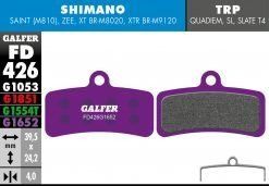 Brake pads SHIMANO SAINT - E-BIKE, semi-metallic, 1 set