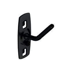 Crochet à visser incliné pour inserts, noir, 15x40 mm