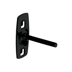 Crochet à tige droite, 50 mm