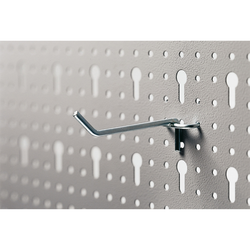 Ganchos 997.1 para herramientas y displays - 80 mm, paquete de 10 piezas