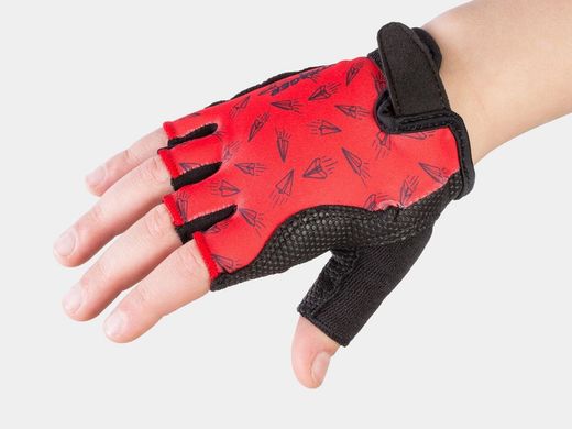 Guanti bontrager kids large / x-large (7-10) aeroplano di carta rosso