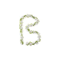 Guirnalda de flores BASIL "Flower Garland", blanca