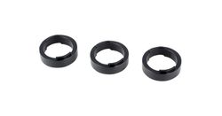 Espaciadores de la dirección trek knock block 3x10 mm 1-1/8” negro