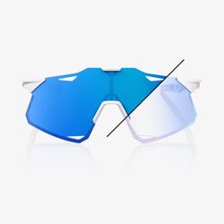 HYPERCRAFT - Bastille LE - Pearl White Glitter - Blue Mirror Photochromic