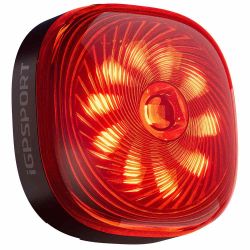 iGPSPORT TL50 Luz trasera de bicicleta inteligente, compatibles con Shimano Di2, freno automático, 6 modos