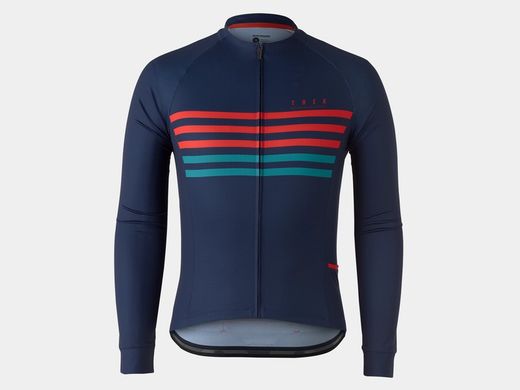 Jersey bontrager circuit long sleeve x-small blue/teal