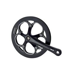 Juego bielas bici plegable 52 x 170 mm doble protector cadena