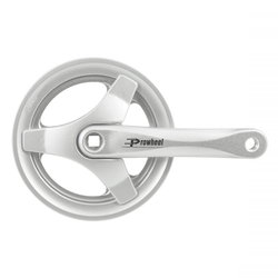 Juego de bielas 42X170 CON PROTECTOR DE CADENA - 42T, 170 mm, plateado