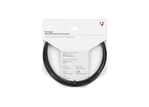 Bontrager elite 4mm shift cable / boîtier set noir