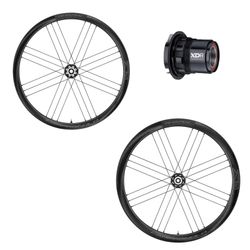 Juego de ruedas campagnolo shamal carbon c21 2wf disco tubeless ready sram xdr