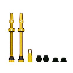 Conjunto de válvula muc-off tubeless 80mm aluminium gold