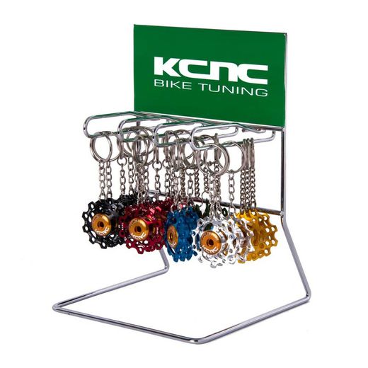 Kcnc jockey keyring display with 24 keyrings (73u