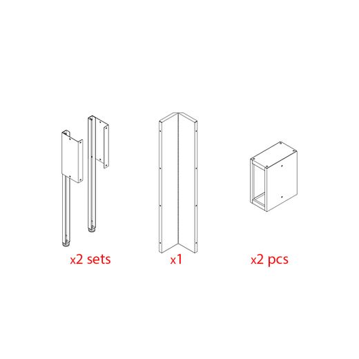 Kit di estensione per modulo angolare (piano di lavoro profondo)