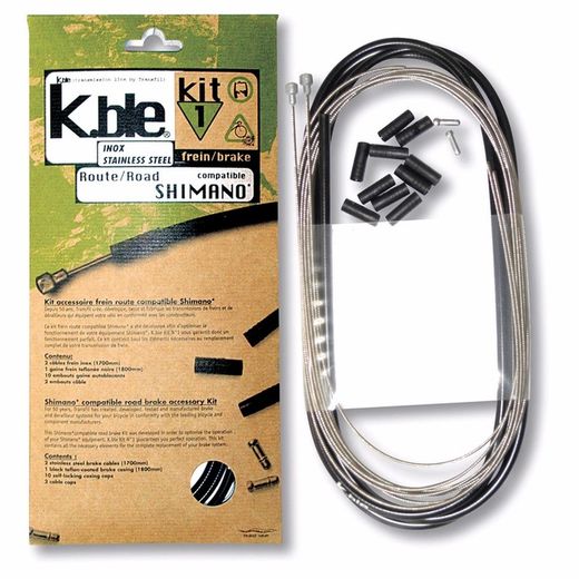 Kit frein routier inoxydable compatible shimano / sram