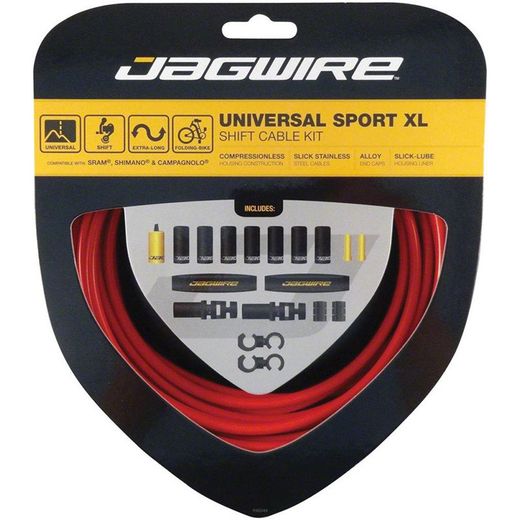 Jagwire change frein kit sport xl (sram / shimano / campagnolo) rouge