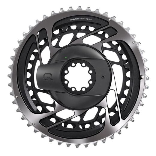 Srm kit powermeter araña+platos 52/39 dm + desviador red axs polar grey (sin bateria)