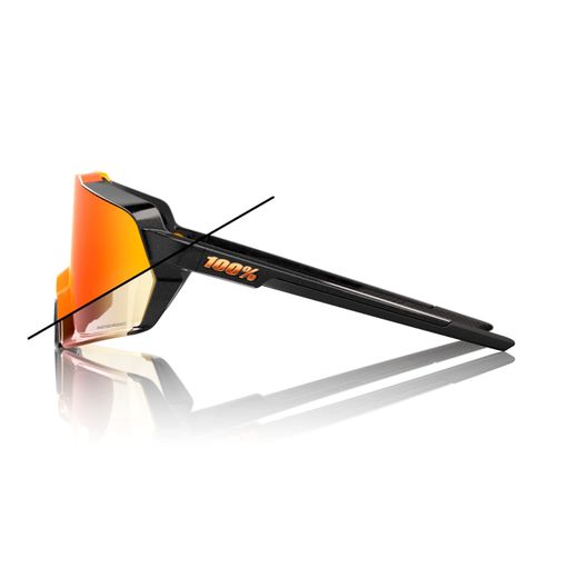 KORBIN - GLOSS METALLIC BLACK - ORANGE FLASH MIRROR PHOTOCHROMIC