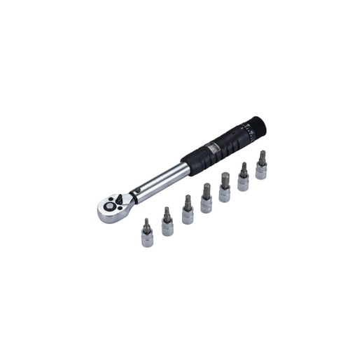 Llave dinamométrica + 7 vasos BBB "TorqueSet"