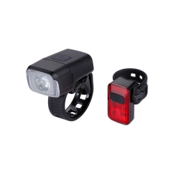 Luces delanteras y traseras BBB "NanoStrike 400" + "Spark" 2.0, recargables