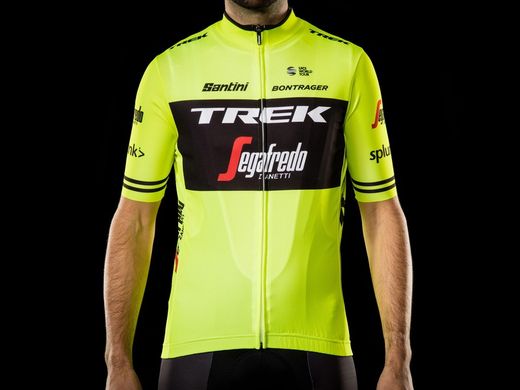 Maillot santini trek-segafredo réplica s amarillo visibilidad