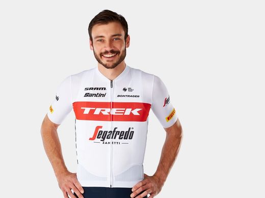 Maillot santini trek-segafredo team xs blanco/rojo